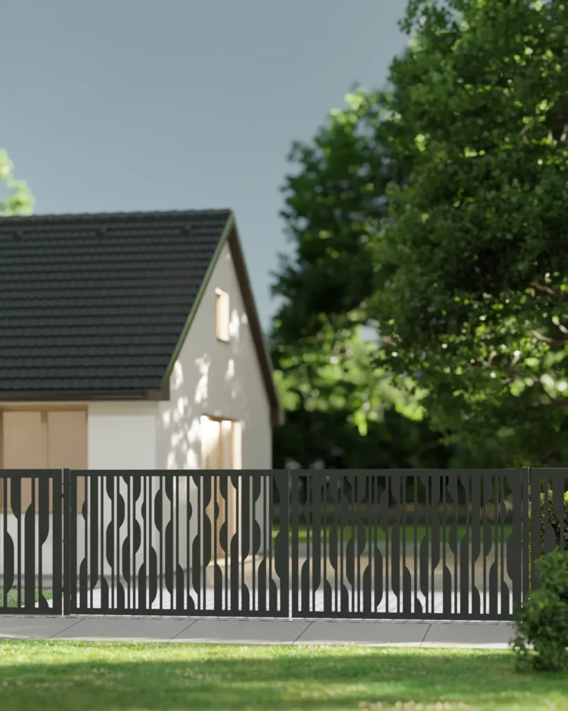 Brama dwuskrzydłowa Modern