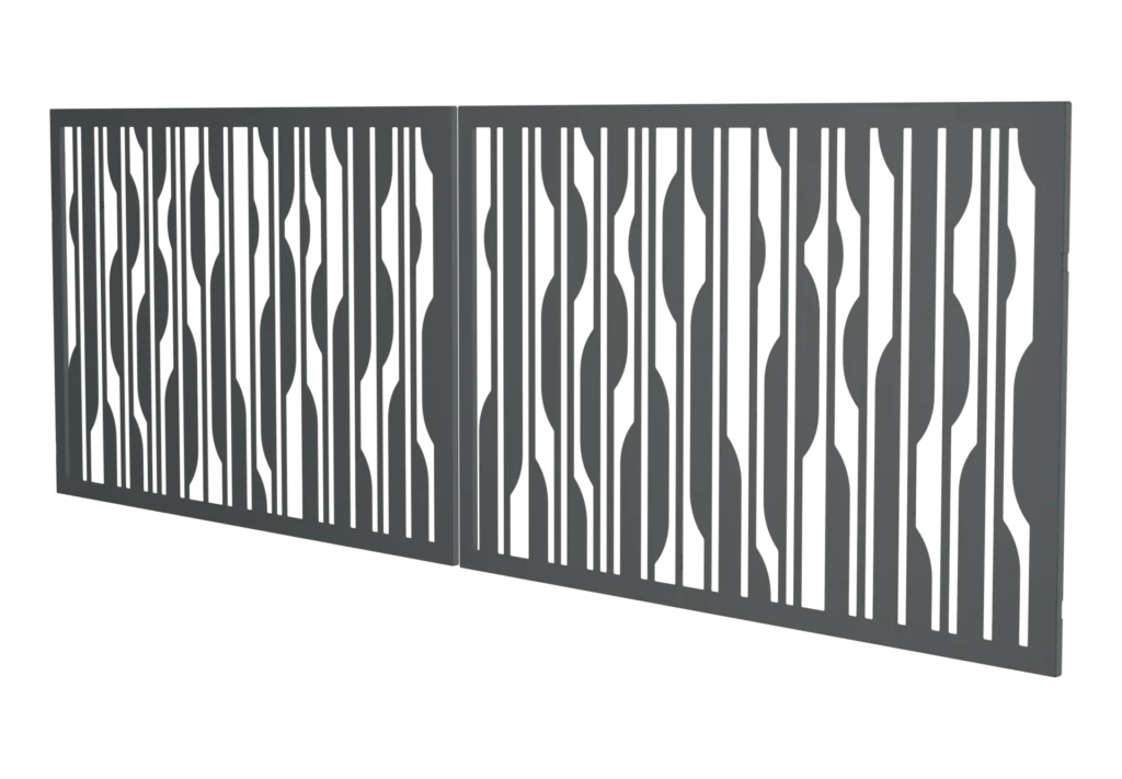 Brama dwuskrzydłowa Modern