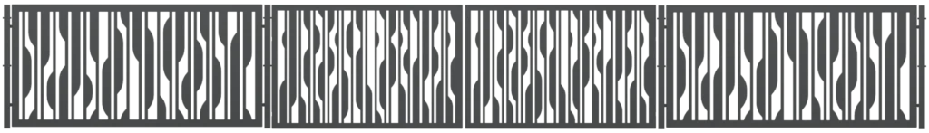 Brama dwuskrzydłowa Modern
